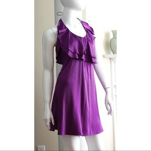 Halston Heritage Dress NWT Sz 2 100% Silk Purple